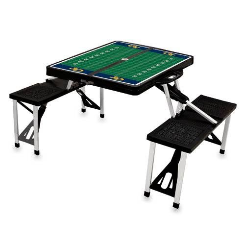 Georgia Tech Yellow Jackets Football Picnic Table - Black - Click Image to Close