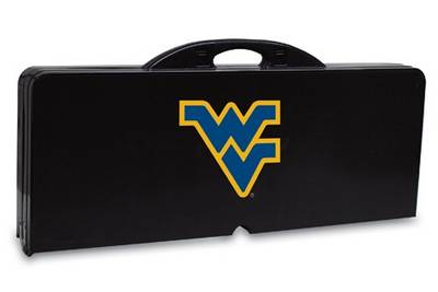 West Virginia Mountaineers Folding Picnic Table - Black - Click Image to Close