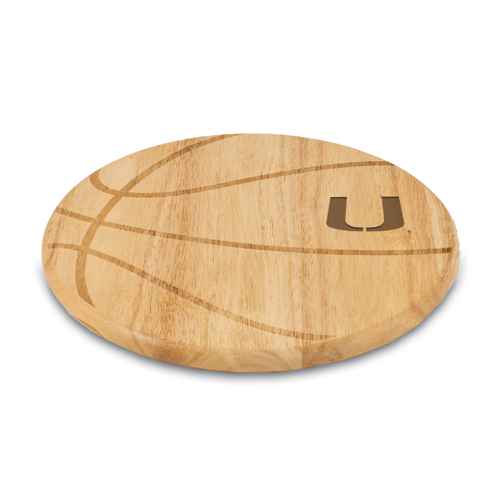 Miami Hurricanes Basketball Free Throw Cutting Board - Click Image to Close