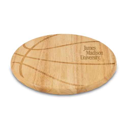 James Madison Dukes Basketball Free Throw Cutting Board - Click Image to Close