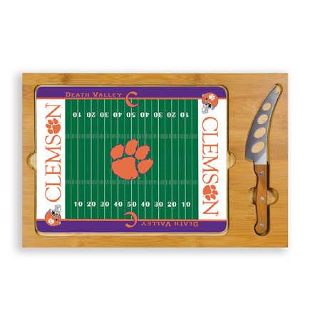 Clemson Tigers Football Icon Cheese Tray - Click Image to Close
