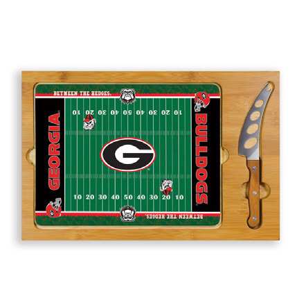 Georgia Bulldogs Football Icon Cheese Tray - Click Image to Close