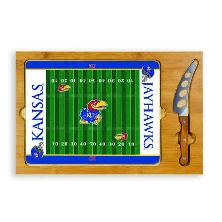 Kansas Jayhawks Football Icon Cheese Tray - Click Image to Close