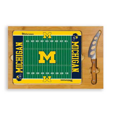 Michigan Wolverines Football Icon Cheese Tray - Click Image to Close