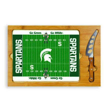 Michigan State Spartans Football Icon Cheese Tray - Click Image to Close