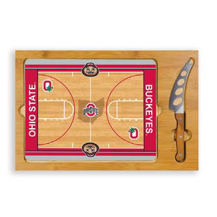 Ohio State Buckeyes Basketball Icon Cheese Tray - Click Image to Close