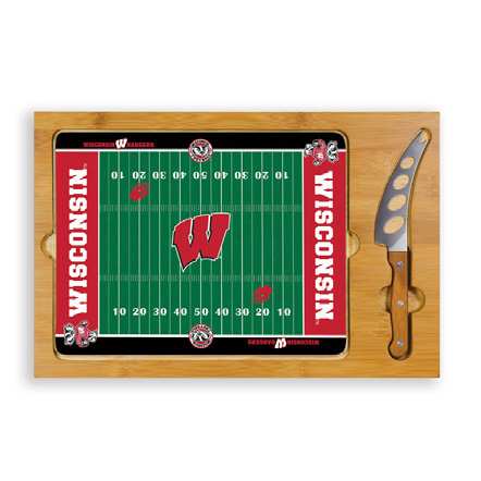 Wisconsin Badgers Football Icon Cheese Tray - Click Image to Close