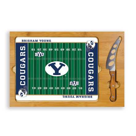 BYU Cougars Football Icon Cheese Tray - Click Image to Close