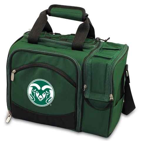 Colorado State Rams Malibu Picnic Pack - Embr. Hunter Green - Click Image to Close