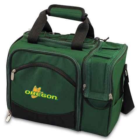 Oregon Ducks Malibu Picnic Pack - Embroidered Hunter Green - Click Image to Close