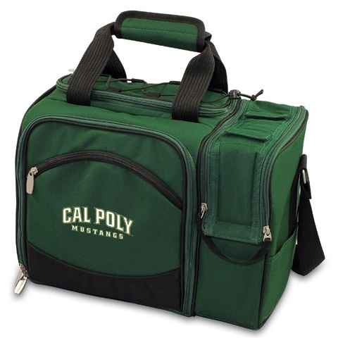 Cal Poly Mustangs Malibu Picnic Pack - Embroidered Hunter Green - Click Image to Close