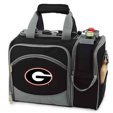 Georgia Bulldogs Malibu Picnic Pack - Embroidered Black - Click Image to Close