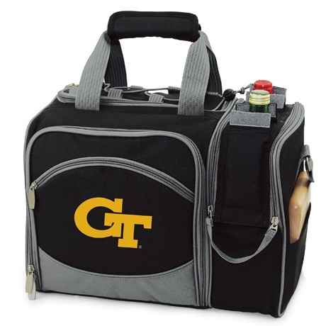 Georgia Tech Yellow Jackets Malibu Picnic Pack - Black - Click Image to Close