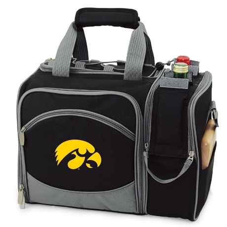 Iowa Hawkeyes Malibu Picnic Pack - Embroidered Black - Click Image to Close