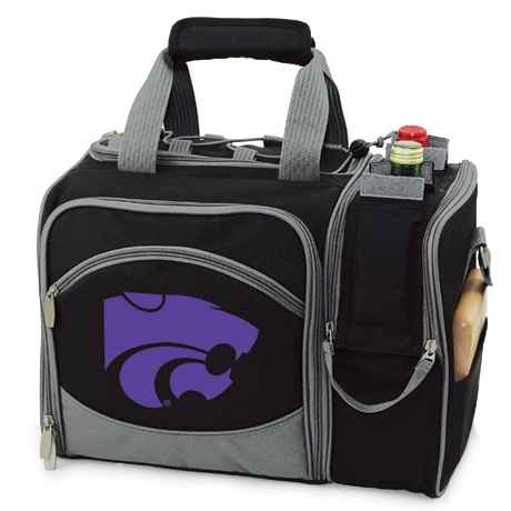 Kansas State Wildcats Malibu Picnic Pack - Embroidered Black - Click Image to Close