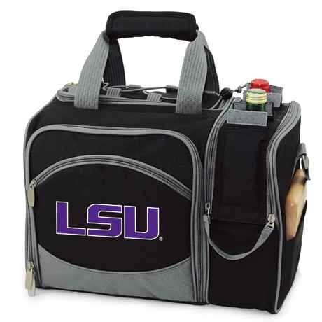 LSU Tigers Malibu Picnic Pack - Embroidered Black - Click Image to Close