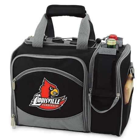 Louisville Cardinals Malibu Picnic Pack - Black - Click Image to Close