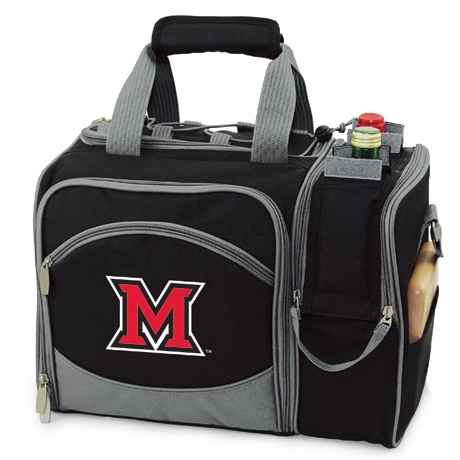 Miami RedHawks Malibu Picnic Pack - Embroidered Black - Click Image to Close