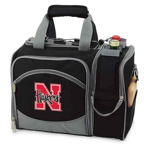 Nebraska Cornhuskers Malibu Picnic Pack - Embroidered Black - Click Image to Close