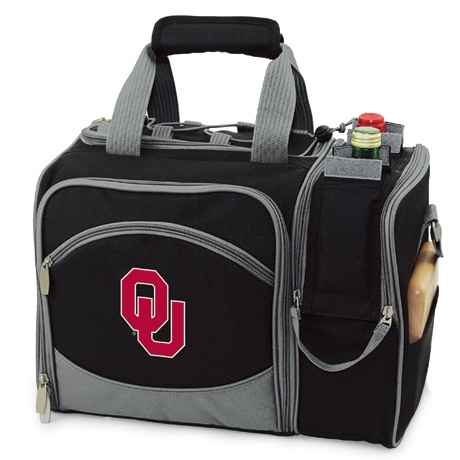 Oklahoma Sooners Malibu Picnic Pack - Embroidered Black - Click Image to Close