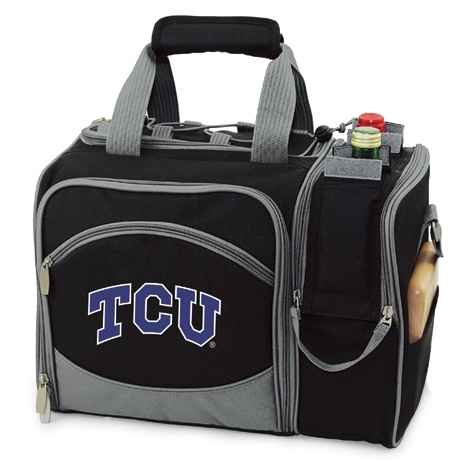TCU Horned Frogs Malibu Picnic Pack - Embroidered Black - Click Image to Close