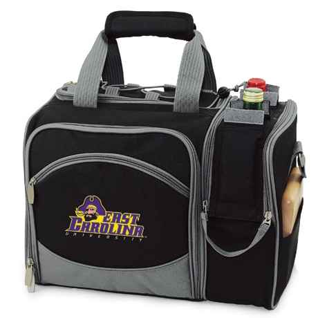 East Carolina Pirates Malibu Picnic Pack - Embroidered Black - Click Image to Close