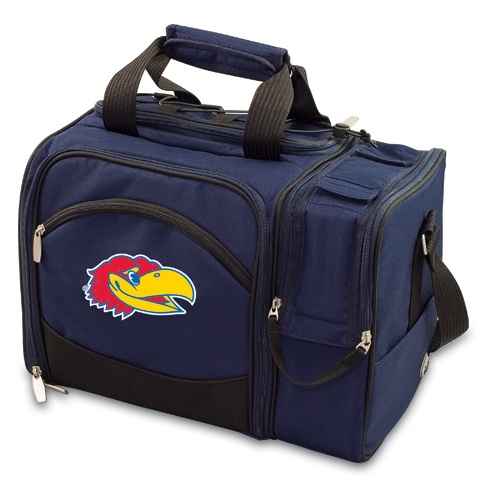 Kansas Jayhawks Malibu Picnic Pack - Embroidered Navy - Click Image to Close