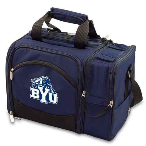 Brigham Young Cougars Malibu Picnic Pack - Navy - Click Image to Close