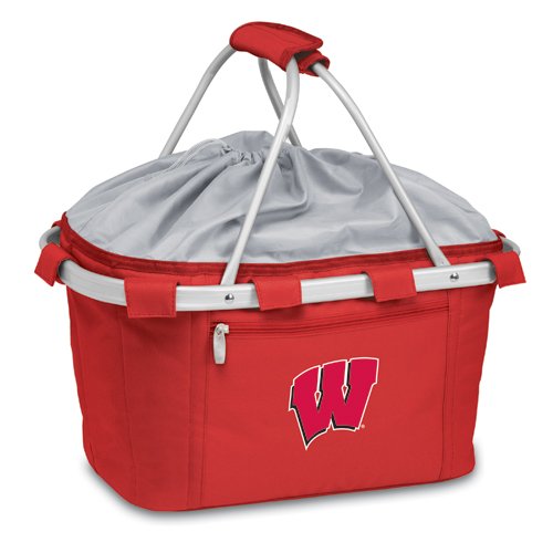 Wisconsin Badgers Metro Basket - Red Embroidered - Click Image to Close