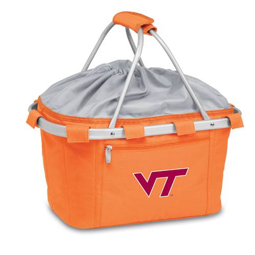 Virginia Tech Hokies Metro Basket - Orange Embroidered - Click Image to Close