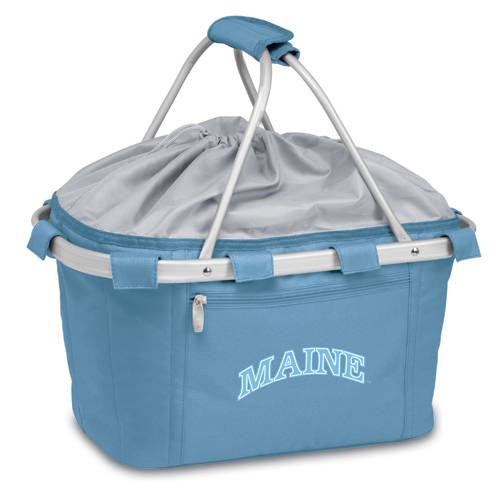 Maine Black Bears Metro Basket - Sky Blue Embroidered - Click Image to Close