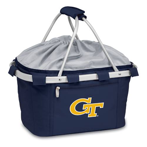 Georgia Tech Yellow Jackets Metro Basket - Navy Embroidered - Click Image to Close