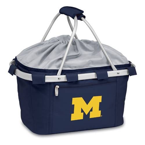 Michigan Wolverines Metro Basket - Navy Embroidered - Click Image to Close