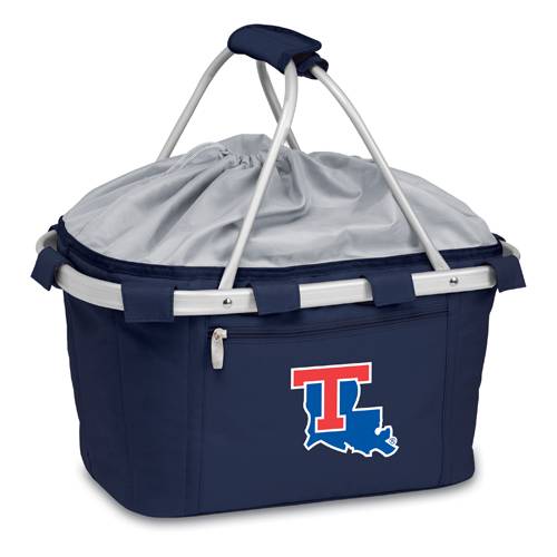 Louisiana Tech Bulldogs Metro Basket - Navy Embroidered - Click Image to Close