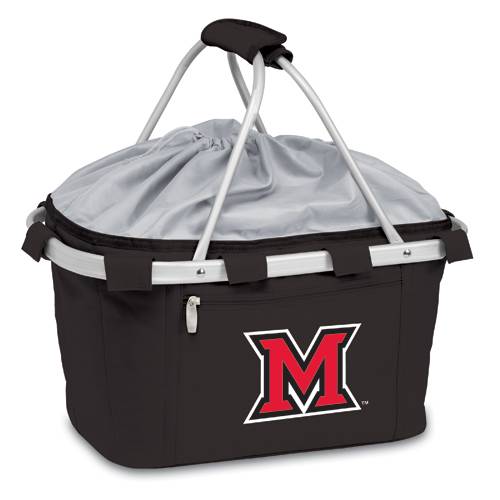 Miami RedHawks Metro Basket - Black Embroidered - Click Image to Close