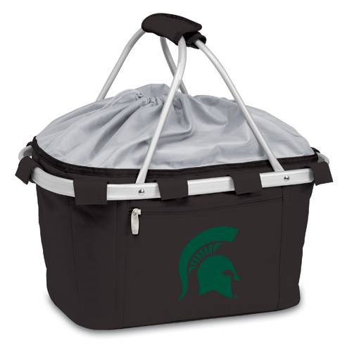 Michigan State Spartans Metro Basket - Black Embroidered - Click Image to Close