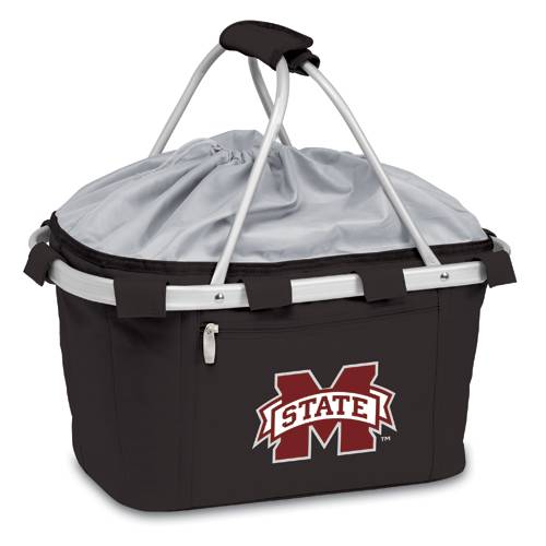 Mississippi State Bulldogs Metro Basket - Black Embroidered - Click Image to Close
