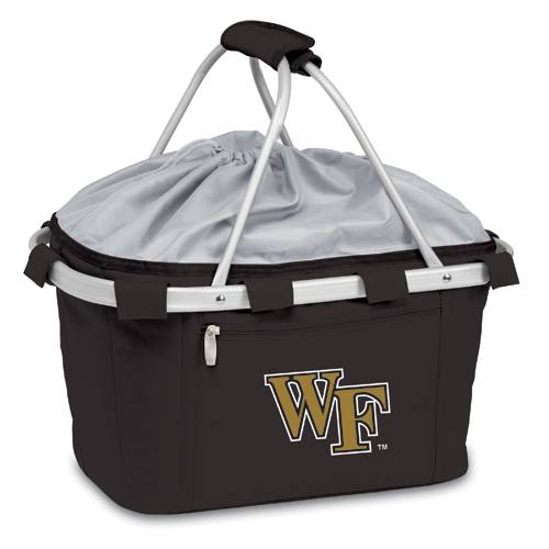 Wake Forest Demon Deacons Metro Basket - Black Embroidered - Click Image to Close