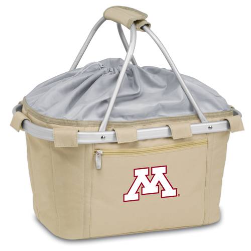 Minnesota Golden Gophers Metro Basket - Tan Embroidered - Click Image to Close
