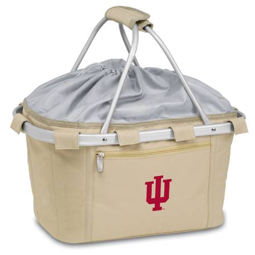 Indiana Hoosiers Metro Basket - Tan Embroidered - Click Image to Close