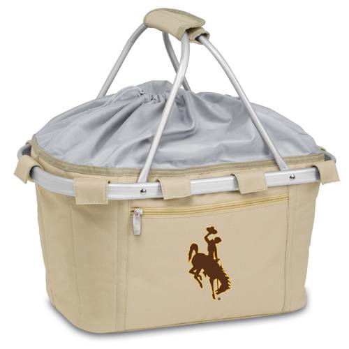 Wyoming Cowboys Metro Basket - Tan - Click Image to Close