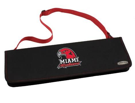 Miami RedHawks Metro BBQ Tool Tote - Red - Click Image to Close