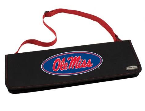 Ole Miss Rebels Metro BBQ Tool Tote - Red - Click Image to Close