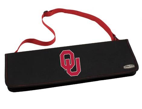 Oklahoma Sooners Metro BBQ Tool Tote - Red - Click Image to Close