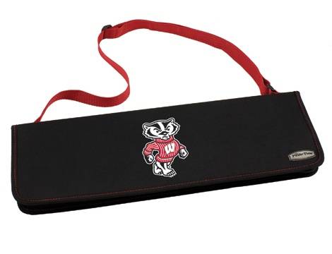 Wisconsin Badgers Metro BBQ Tool Tote - Red - Click Image to Close