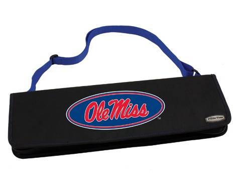 Ole Miss Rebels Metro BBQ Tool Tote - Blue - Click Image to Close