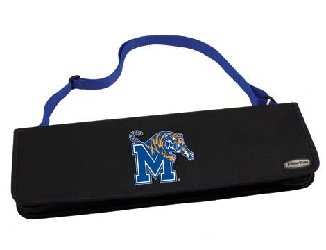 Memphis Tigers Metro BBQ Tool Tote - Blue - Click Image to Close