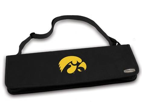 Iowa Hawkeyes Metro BBQ Tool Tote - Black - Click Image to Close