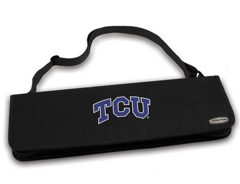 TCU Horned Frogs Metro BBQ Tool Tote - Black - Click Image to Close