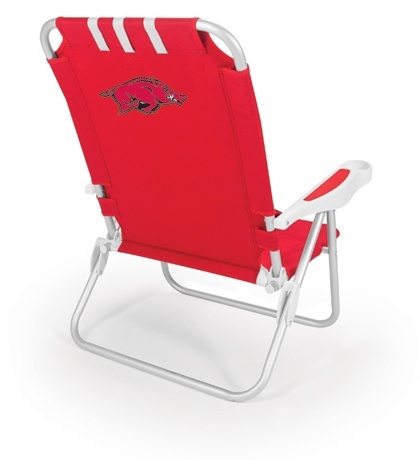 Arkansas Razorbacks Monaco Beach Chair - Red - Click Image to Close